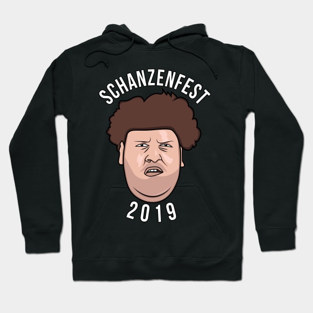 Schanzenfest 2019 Drachenlord Rainer Winkler Illustration Ogre Mett Hoodie by misenique